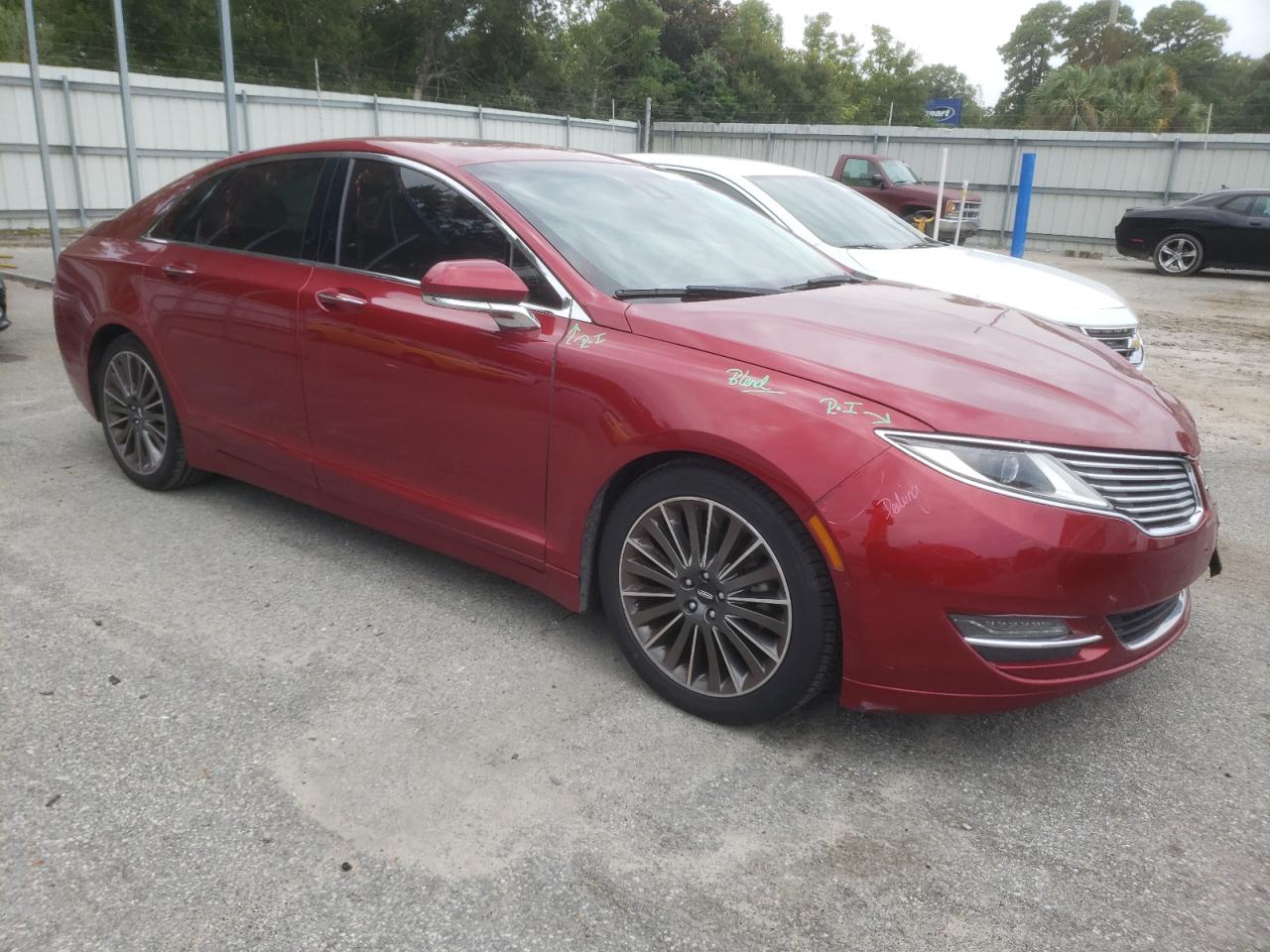 2014 Lincoln MKZ VIN 3LN6L2LU0ER827057 Copart auction photo, front end damage thumbnail 4