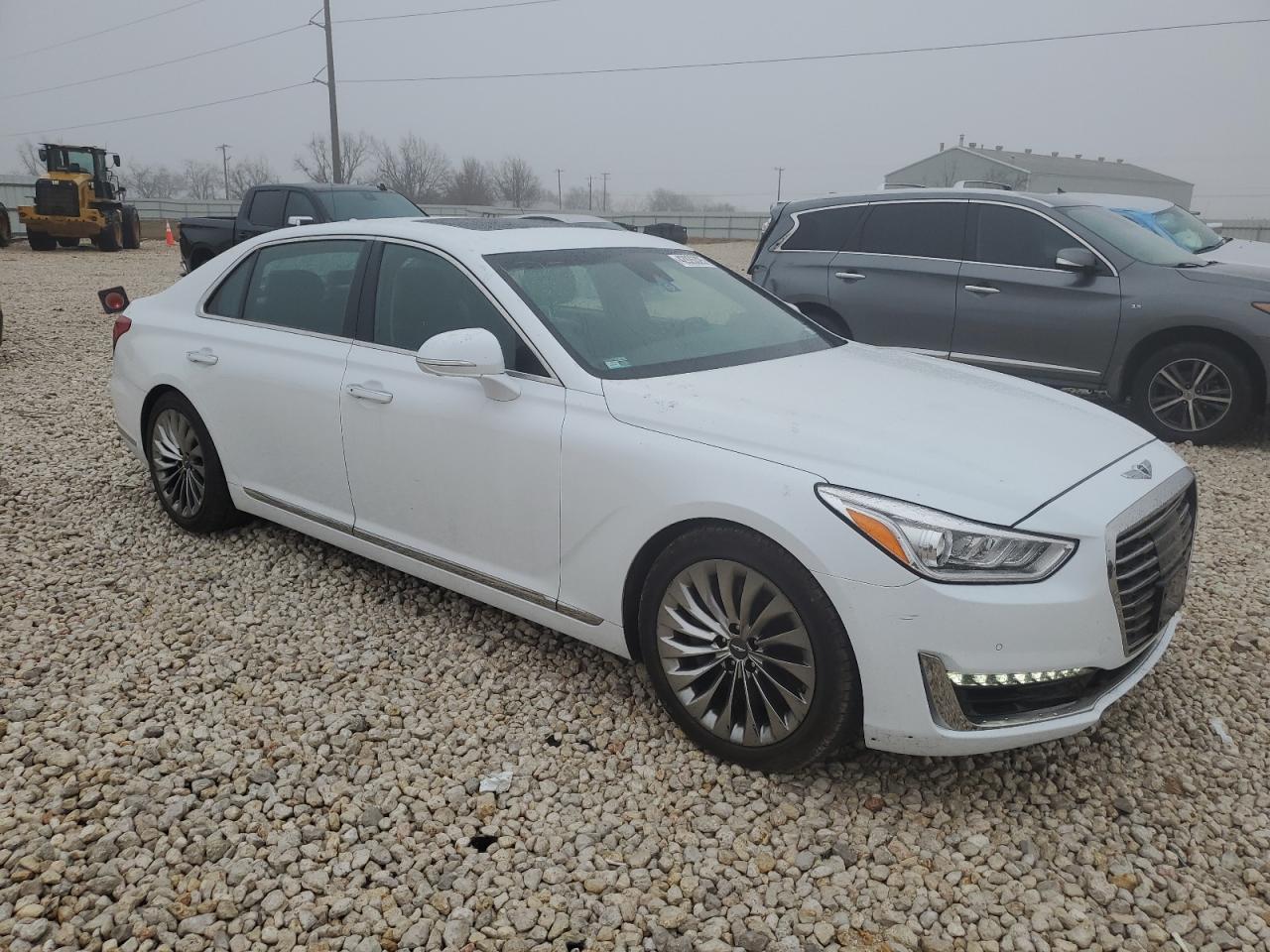 2017 Genesis G90 VIN KMHG54JH5HU029912 Copart auction photo, side damage thumbnail 4