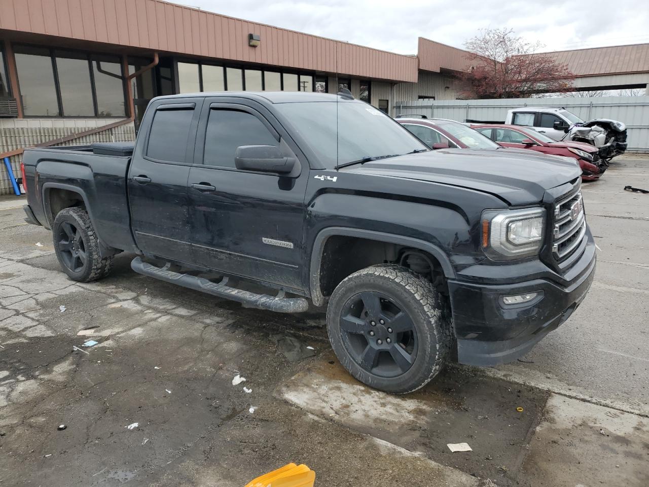 2017 GMC Sierra VIN 1GTV2LEC7HZ119174 Copart auction photo, front end / side damage thumbnail 4