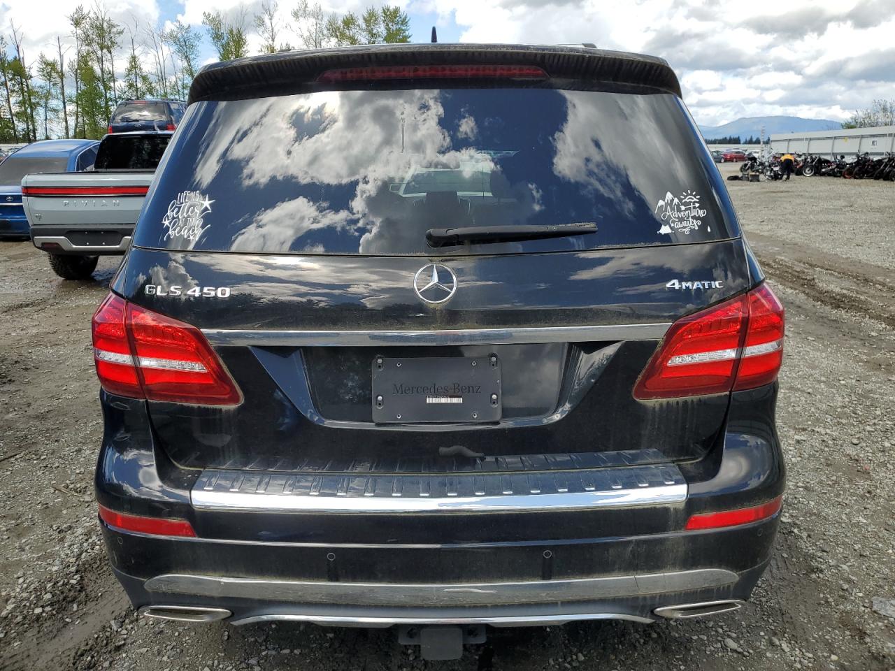 2017 Mercedes-Benz GLS-klasse VIN 4JGDF6EE7HA958674 Copart auction photo, front end / undercarriage damage thumbnail 6