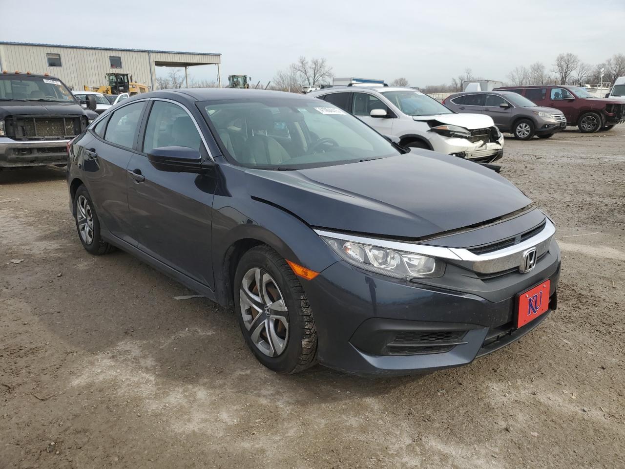 2018 Honda Civic VIN 2HGFC2F56JH574133 Copart auction photo, front end damage thumbnail 4