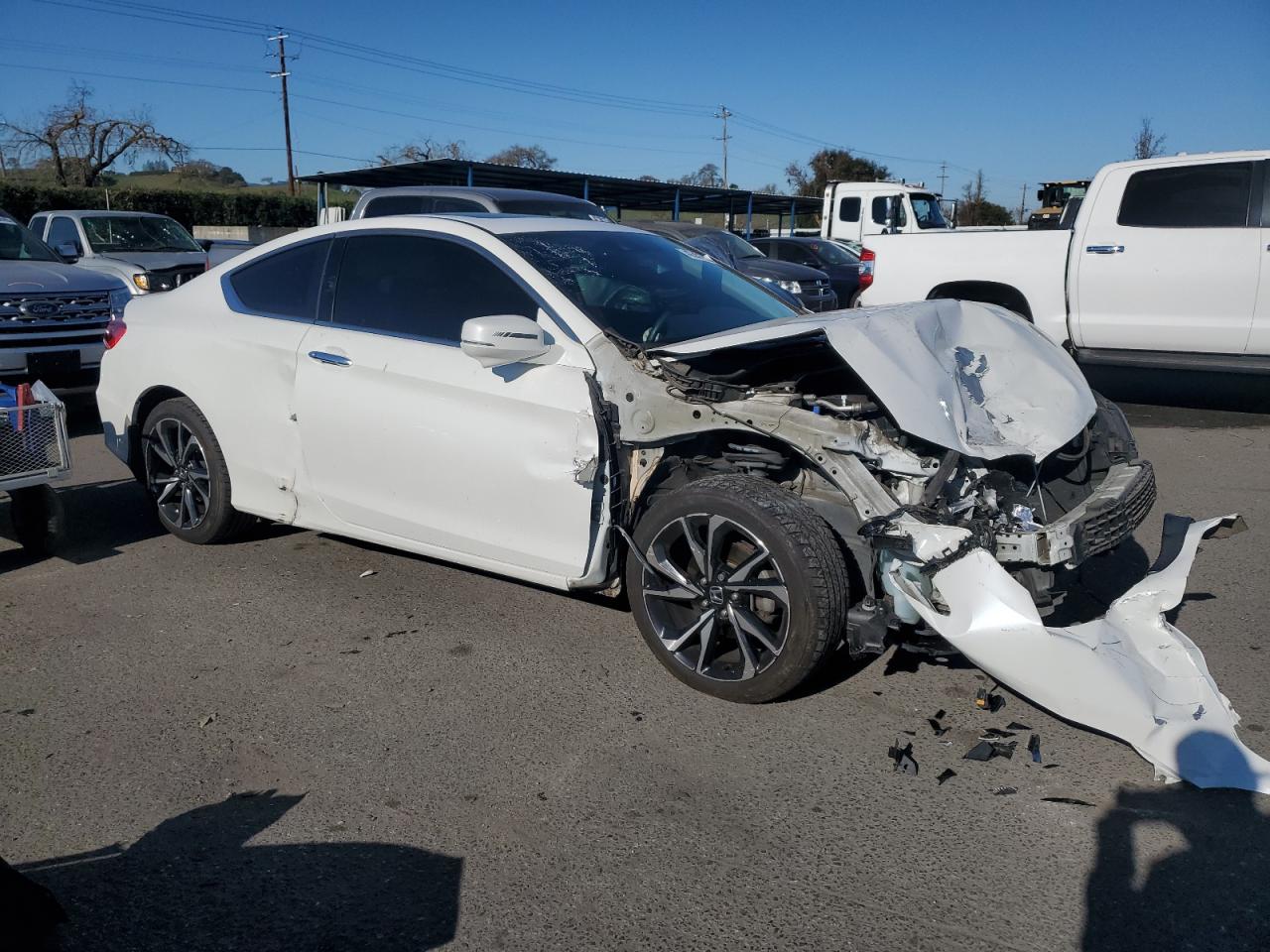2014 Honda Accord VIN 1HGCT1B82EA016748 Copart auction photo, front end / side damage thumbnail 4