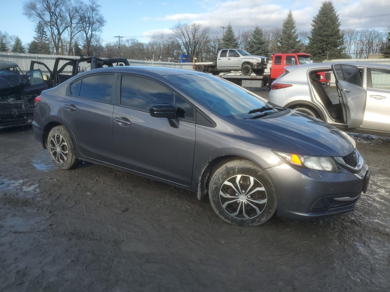 2014 Honda Civic VIN 2HGFB2F59EH532810 Copart auction photo, mechanical damage thumbnail 4