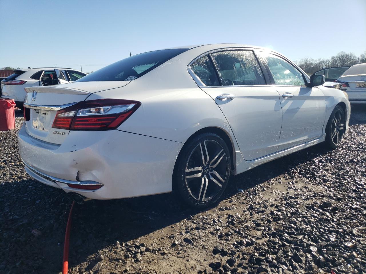 2016 Honda Accord VIN 1HGCR2F57GA031155 Copart auction photo, front end / rear end damage thumbnail 3