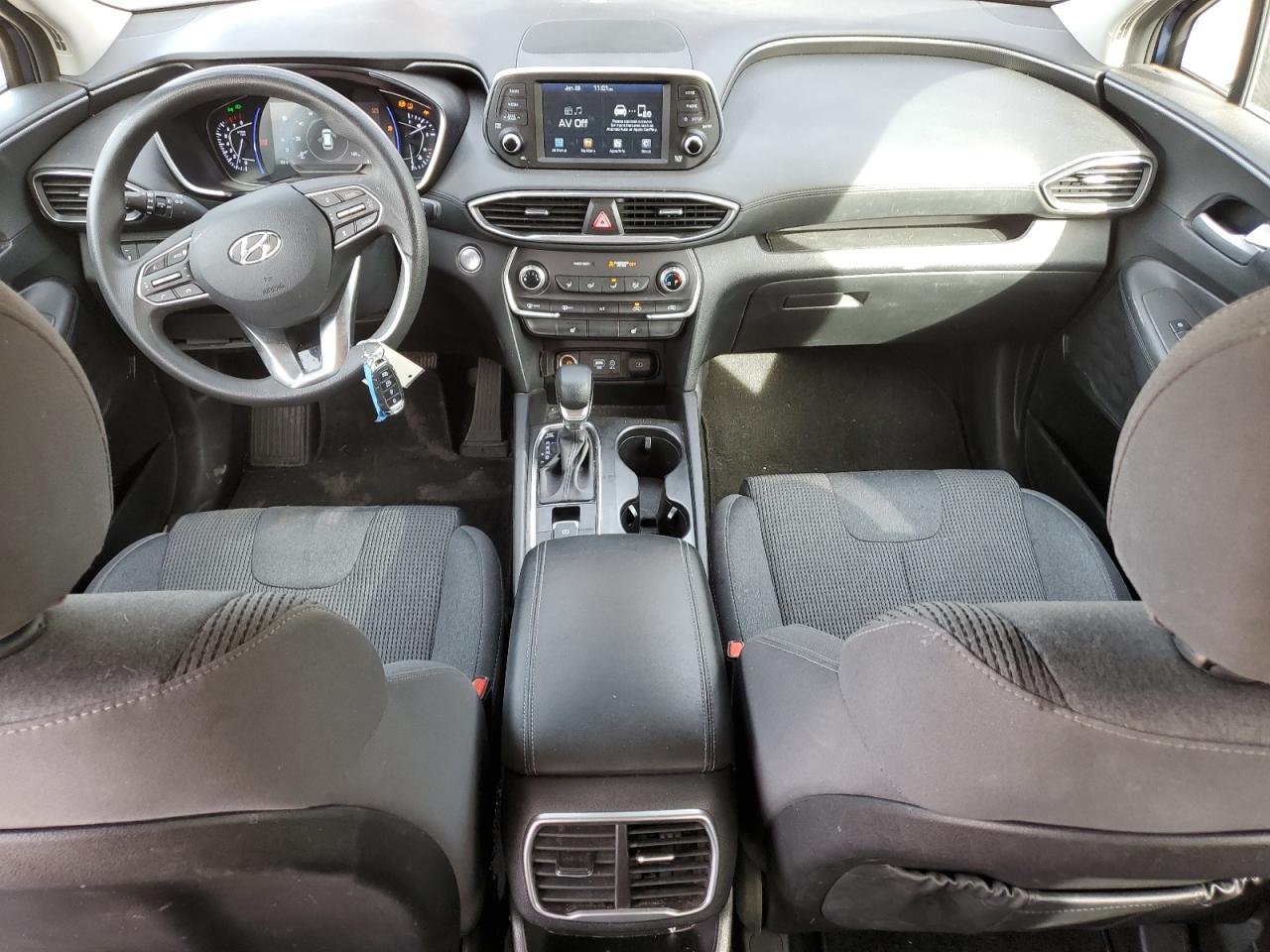 2019 Hyundai Santa Fe VIN 5NMS33ADXKH101049 Copart auction photo, front end / side damage thumbnail 8