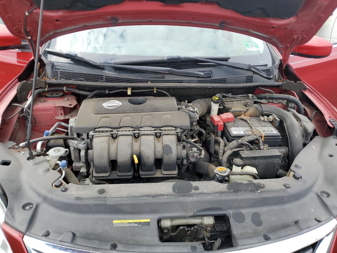 2014 Nissan Sentra VIN 3N1AB7AP2EY280345 Copart auction photo, rear end / minor dent/scratches damage thumbnail 11