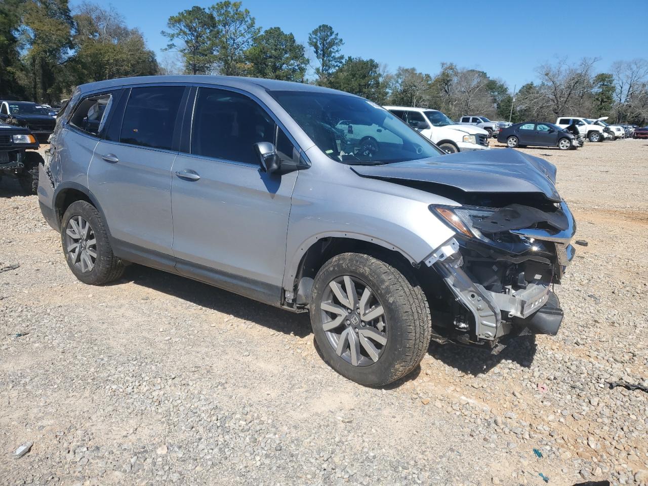 2021 Honda Pilot VIN 5FNYF6H32MB023256 Copart auction photo, front end / rear end damage thumbnail 4