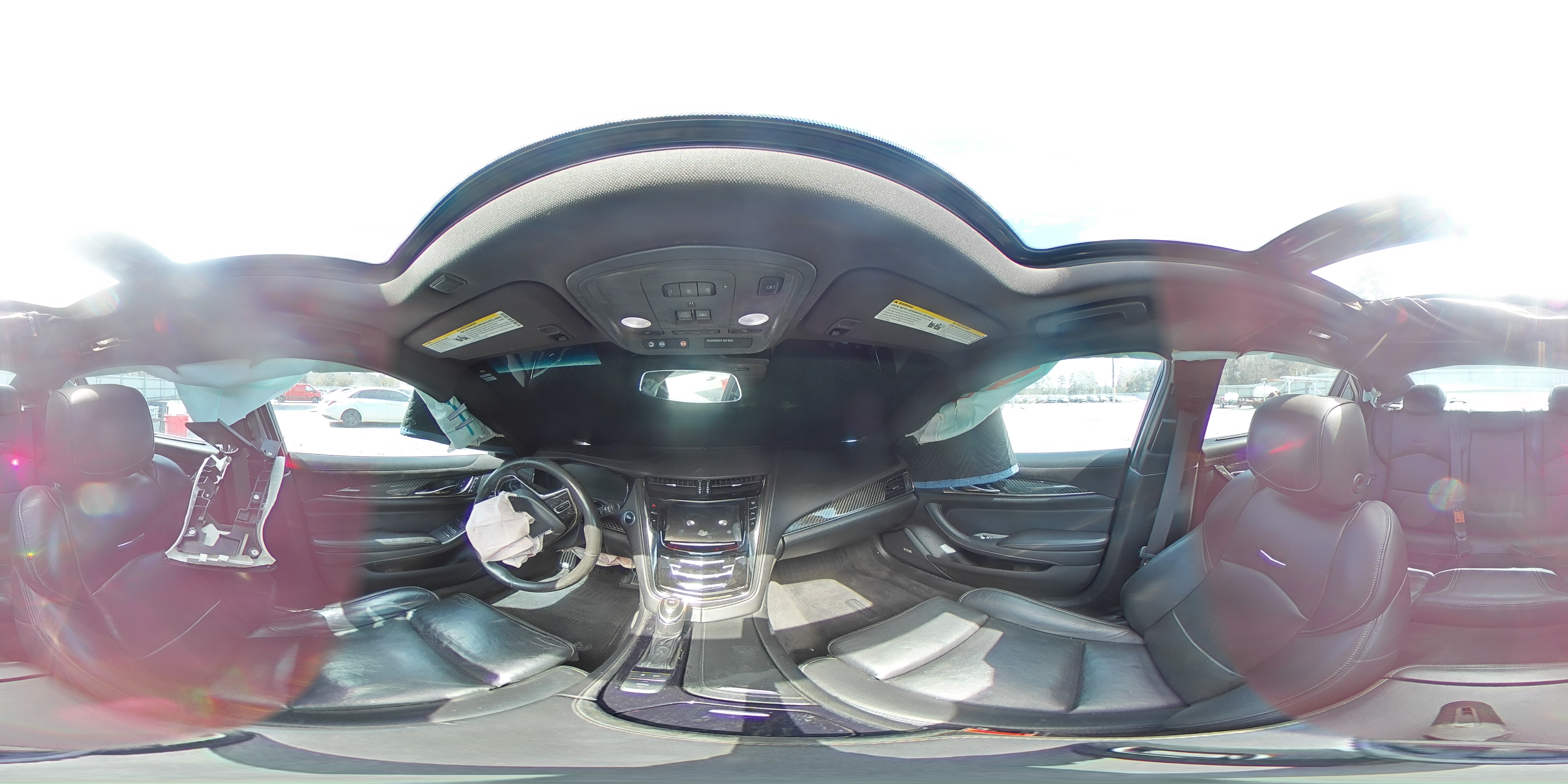 2015 Cadillac CTS VIN 1G6AT5S30F0125768 Copart auction photo, rear end / front end damage thumbnail 13