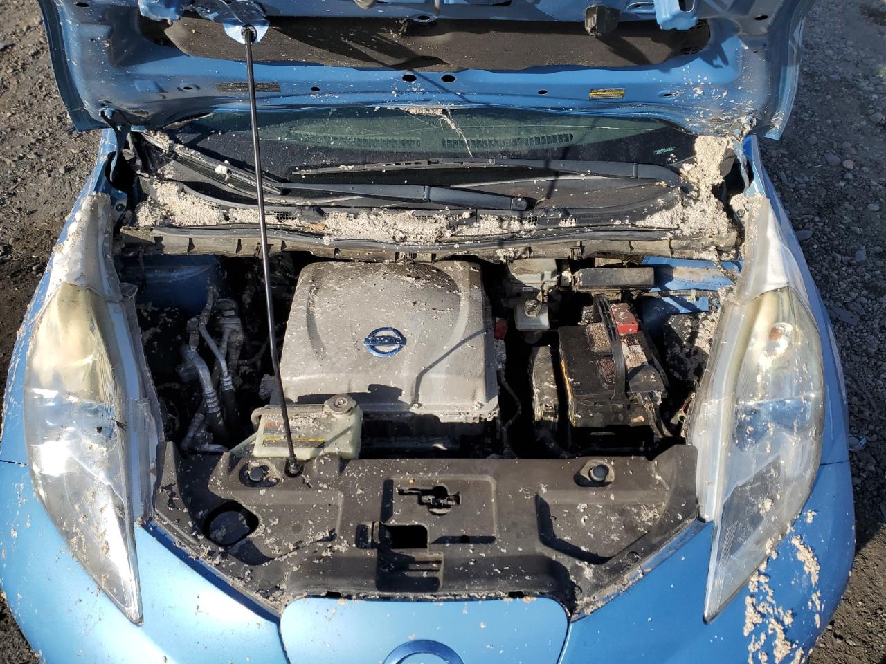 2013 Nissan Leaf VIN 1N4AZ0CP1DC408844 Copart auction photo, burn damage thumbnail 12