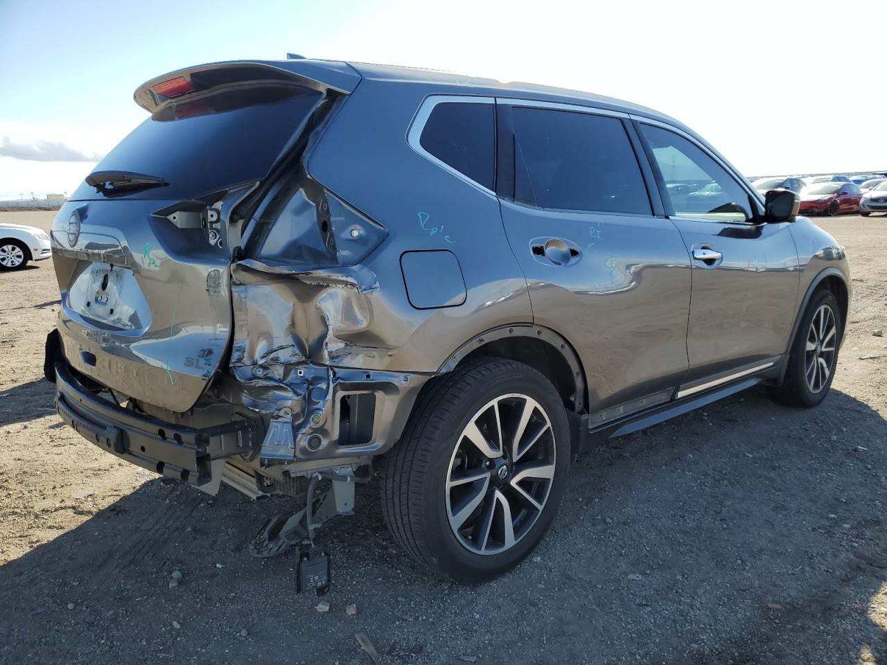 2017 Nissan Rogue VIN JN8AT2MT6HW408169 Copart auction photo, rear end / minor dent/scratches damage thumbnail 3