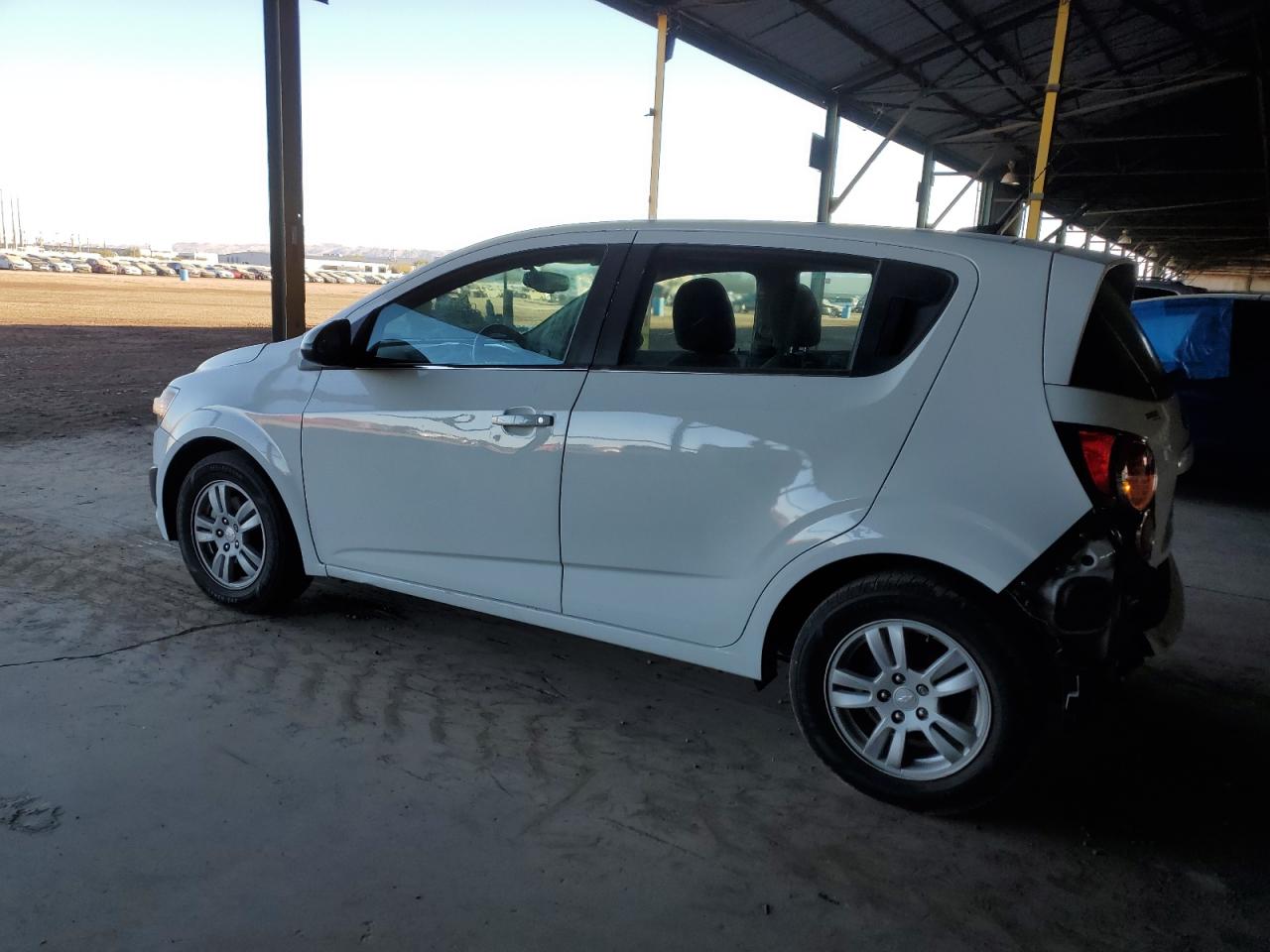 2014 Chevrolet Sonic VIN 1G1JC6SH4E4102783 Copart auction photo, rear end damage thumbnail 2