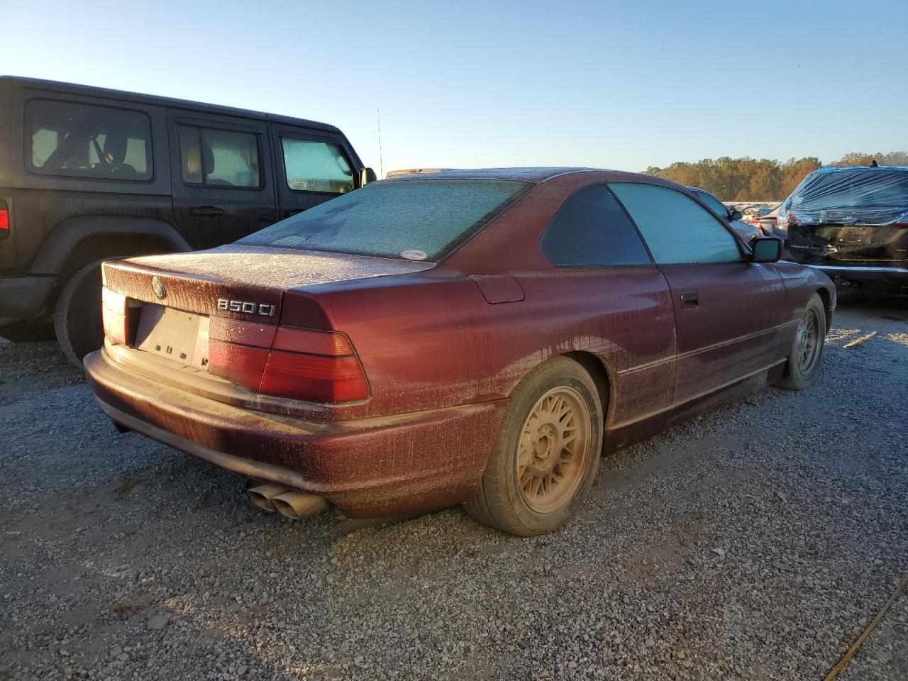 1993 BMW 8er VIN WBAEG232XPCB75035 Copart auction photo, water/flood damage thumbnail 3