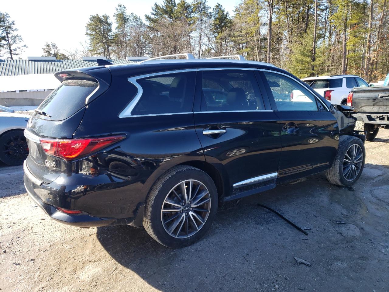 2019 Infiniti QX60 VIN 5N1DL0MM1KC561598 Copart auction photo, front end / stripped damage thumbnail 3