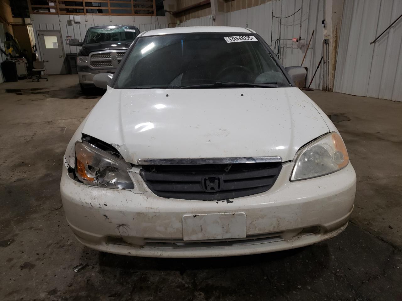 2001 Honda Civic VIN 2HGES16591H551051 Copart auction photo, front end / all over damage thumbnail 5