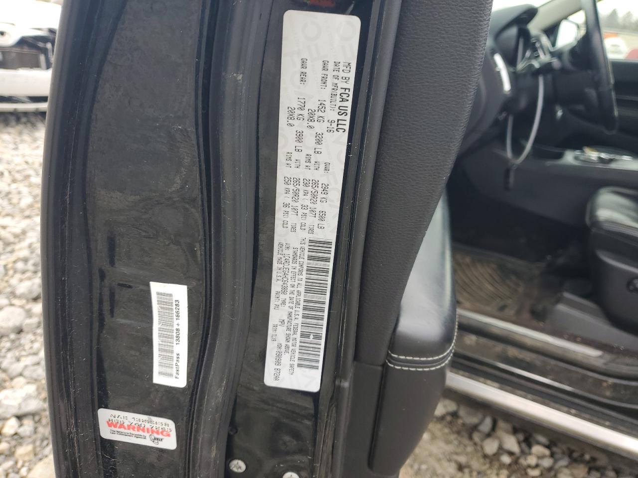 2017 Dodge Durango VIN 1C4RDJEG4HC643890 Copart auction photo, front end damage thumbnail 13