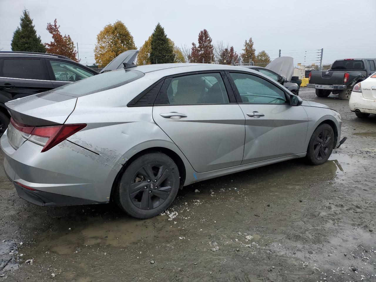 2021 Hyundai Elantra VIN 5NPLM4AG3MH045883 Copart auction photo, front end damage thumbnail 3