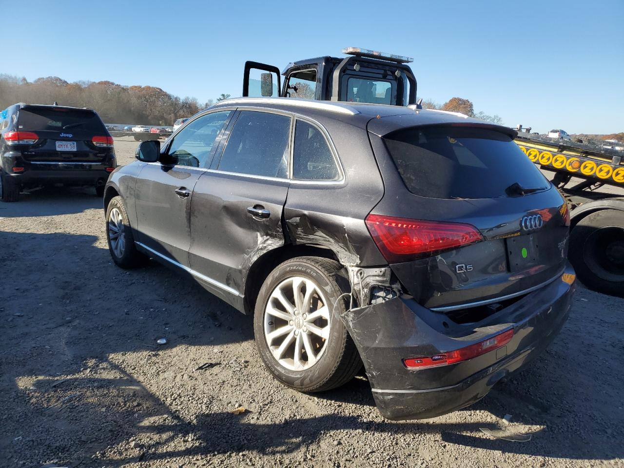 2016 Audi Q5 VIN WA1L2AFP9GA079121 Copart auction photo, rear end / side damage thumbnail 2