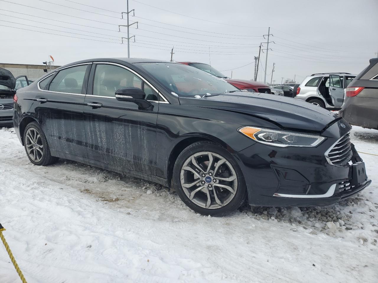 2019 Ford Fusion VIN 3FA6P0CD2KR269873 Copart auction photo, all over damage thumbnail 4