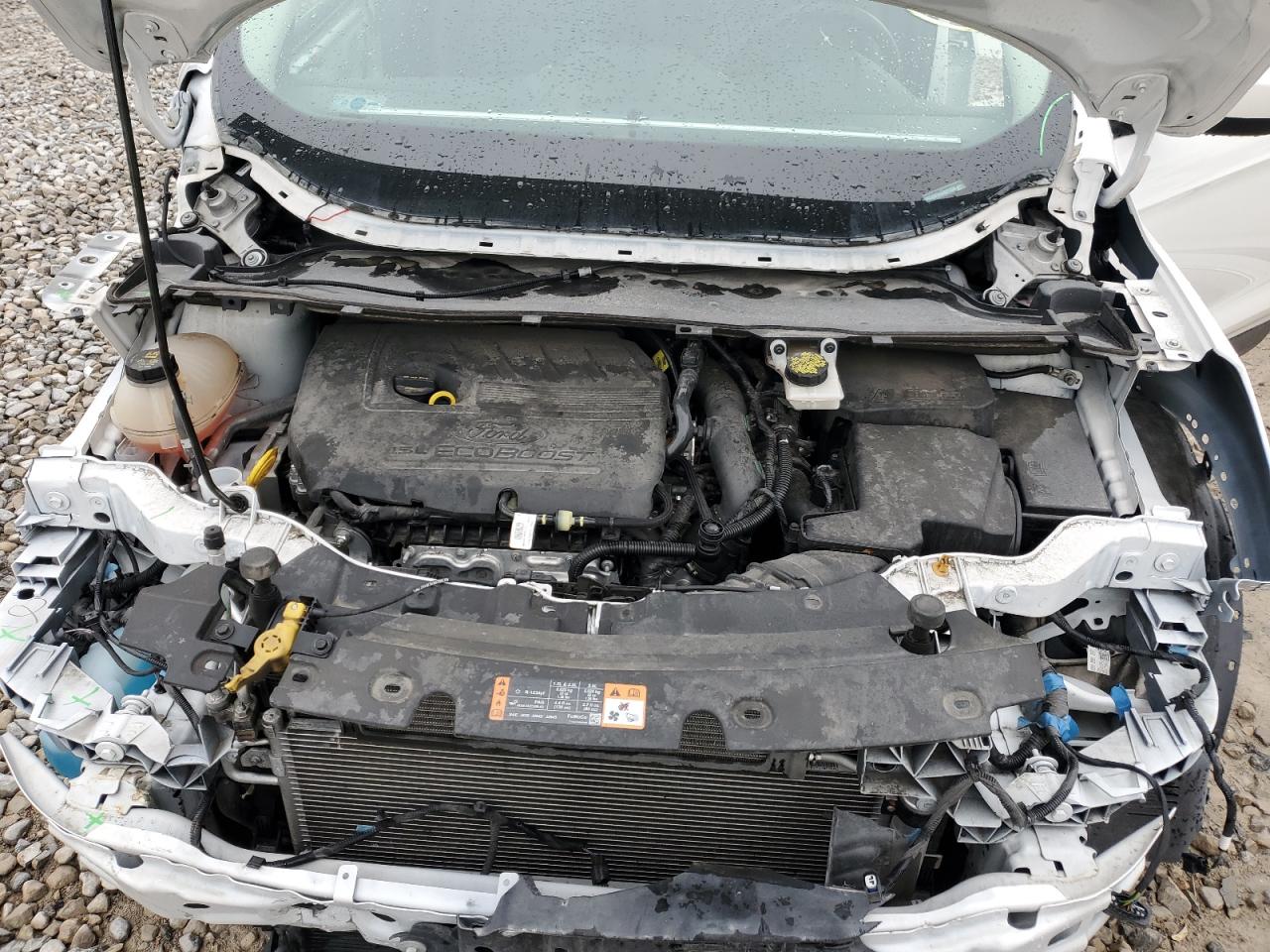2018 Ford Escape VIN 1FMCU9HD0JUD21328 Copart auction photo, front end / side damage thumbnail 12