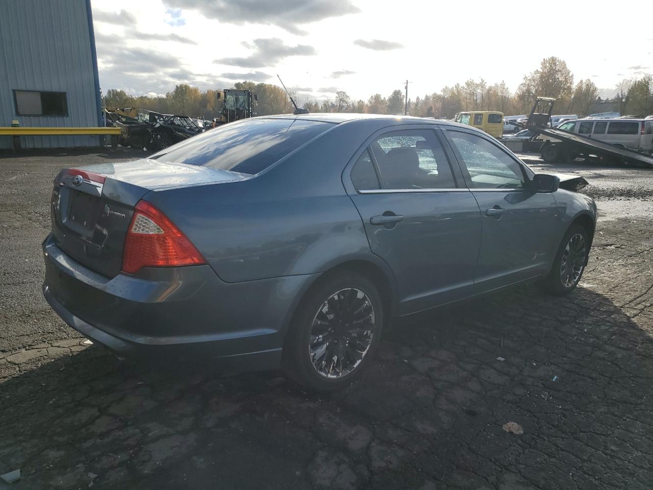 2012 Ford Fusion VIN 3FADP0L36CR273165 Copart auction photo, front end / rear end damage thumbnail 3