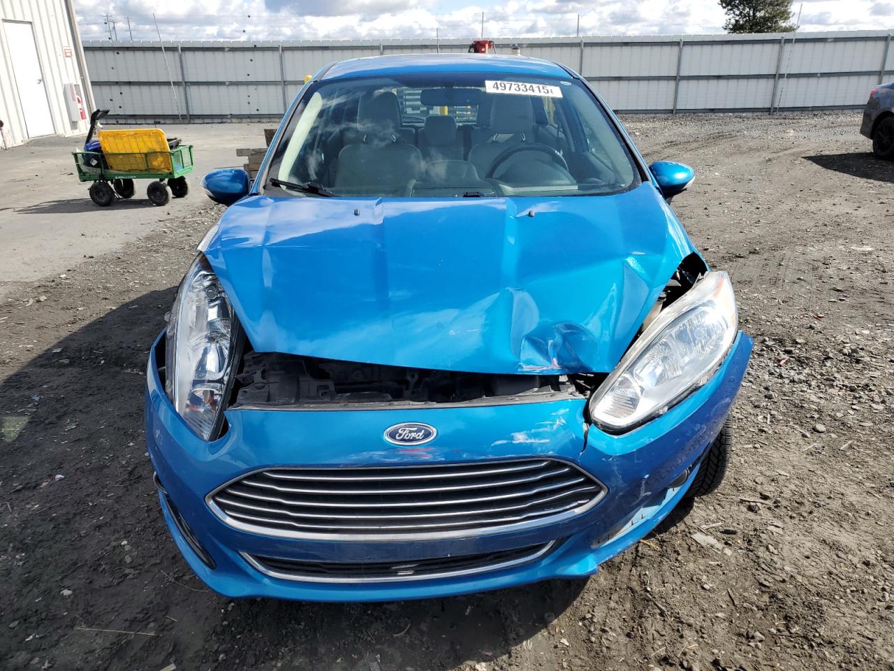 2017 Ford Fiesta VIN 3FADP4FJ8HM139067 Copart auction photo, front end / side damage thumbnail 5