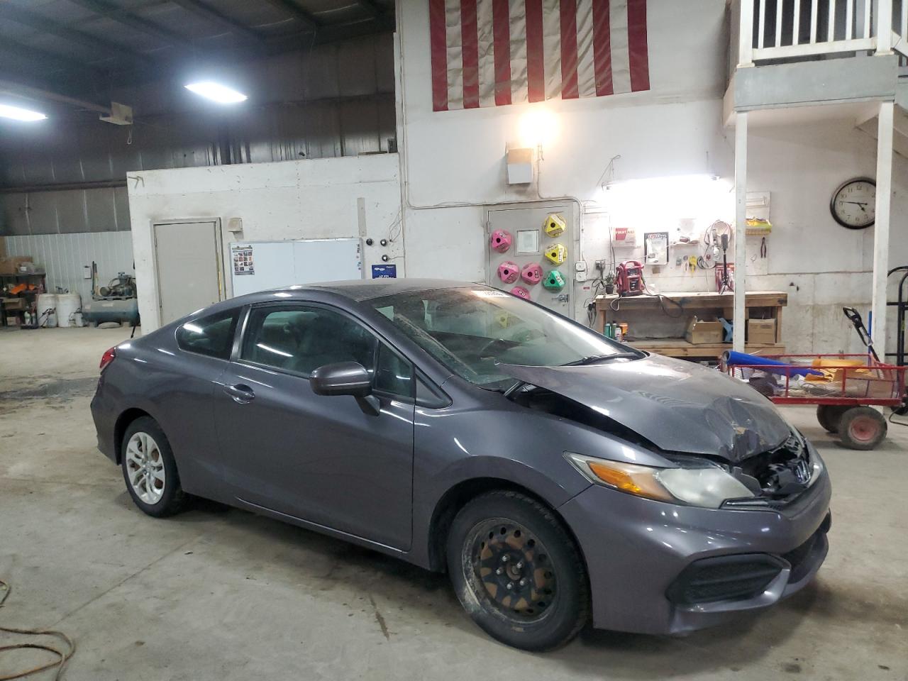 2014 Honda Civic VIN 2HGFG3B53EH517734 Copart auction photo, front end damage thumbnail 4