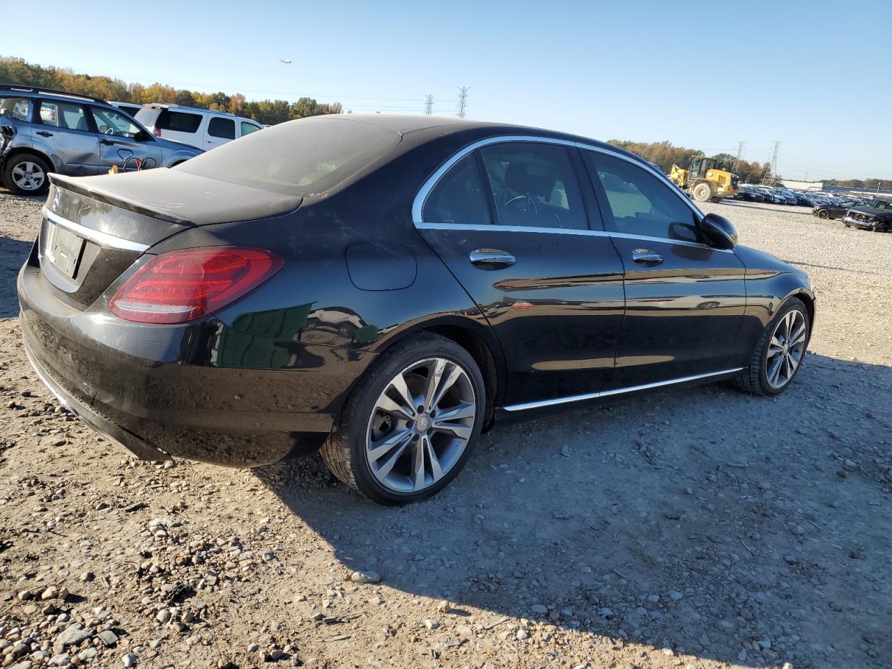 2017 Mercedes-Benz C-klasse VIN 55SWF4JB5HU183164 Copart auction photo, front end / rear end damage thumbnail 3