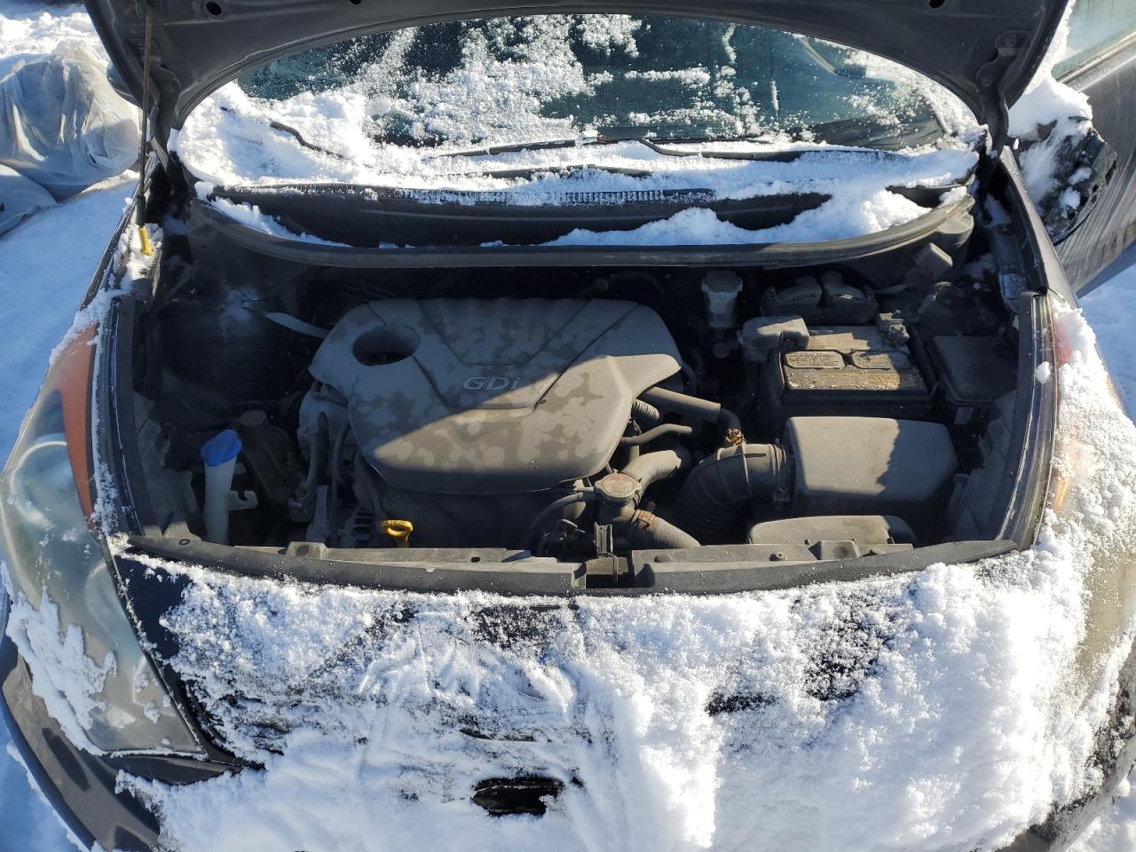 2013 KIA Rio VIN KNADM5A37D6770000 Copart auction photo, side damage thumbnail 11