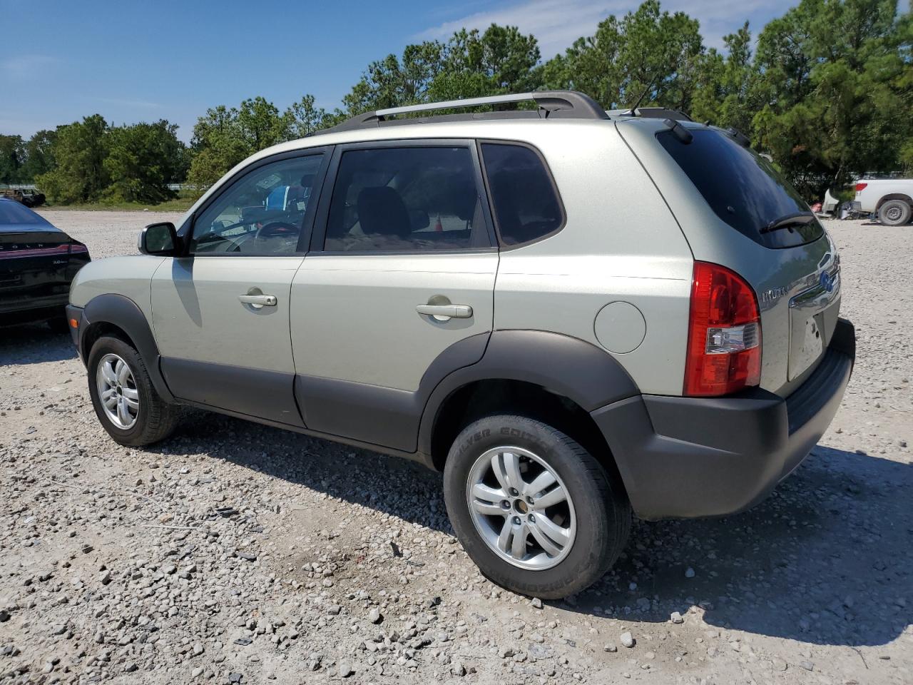 2007 Hyundai Tucson VIN KM8JN12D27U490838 Copart auction photo, hail damage thumbnail 2