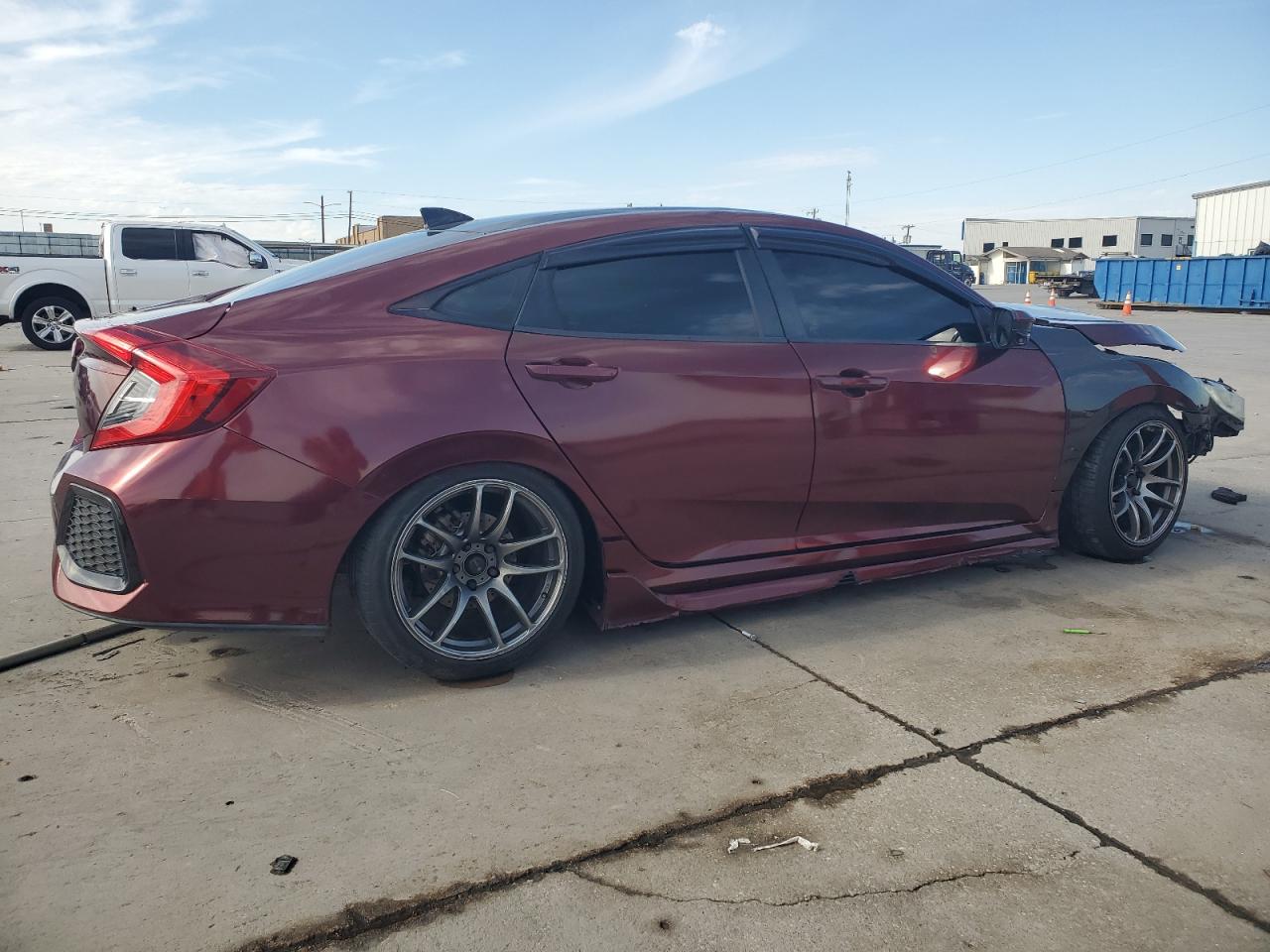 2017 Honda Civic VIN 2HGFC1E54HH704044 Copart auction photo, front end damage thumbnail 3
