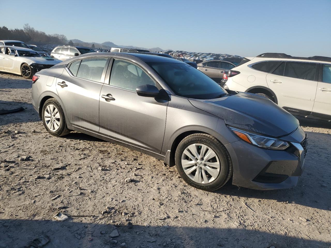 2022 Nissan Sentra VIN 3N1AB8BV7NY227062 Copart auction photo, frame damage / front end damage thumbnail 4