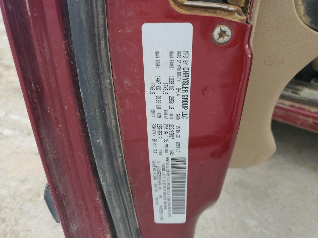 2015 Dodge Caravan VIN 2C4RDGBG5FR575076 Copart auction photo, all over damage thumbnail 15