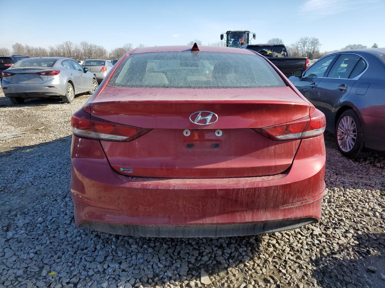 2018 Hyundai Elantra VIN 5NPD84LF0JH337922 Copart auction photo, vandalism damage thumbnail 6