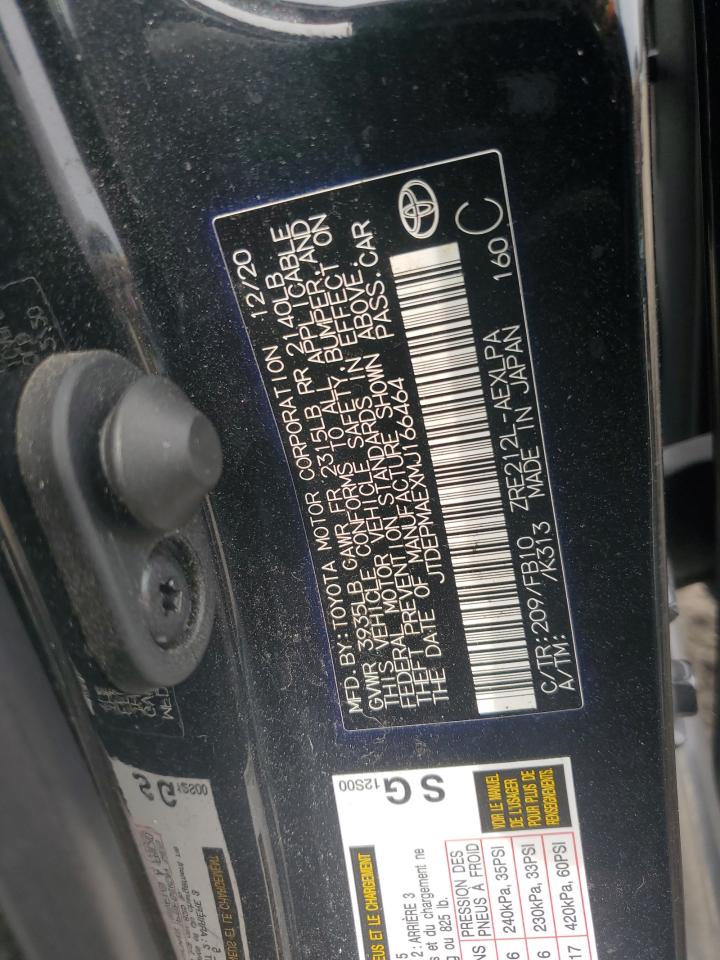 2021 Toyota Corolla VIN JTDEPMAEXMJ166464 Copart auction photo, front end damage thumbnail 14