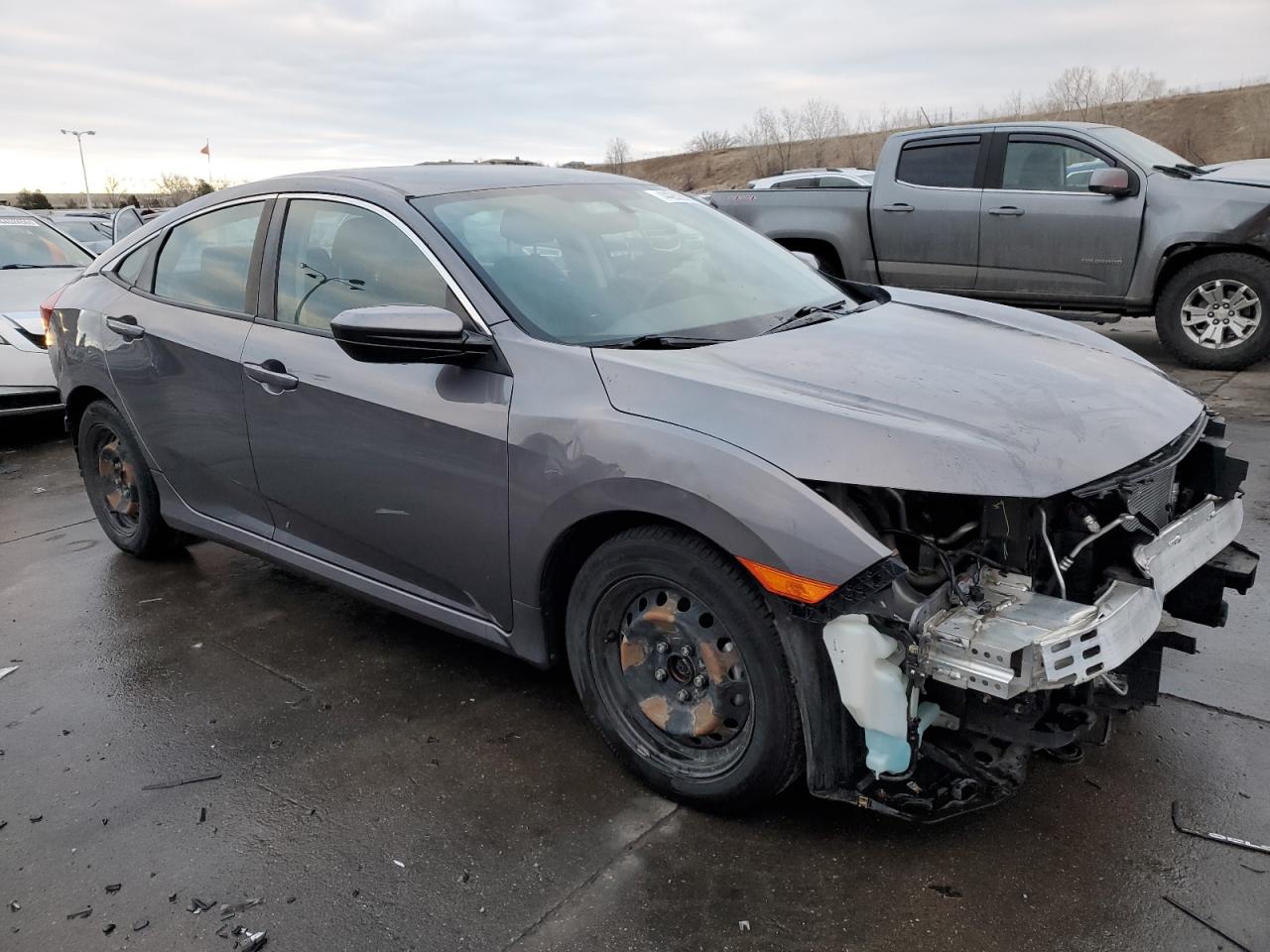 2017 Honda Civic VIN 19XFC2F52HE068626 Copart auction photo, front end / rear end damage thumbnail 4
