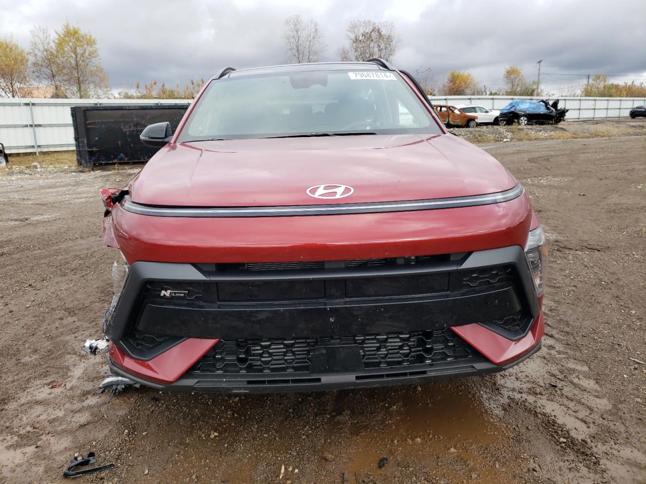2024 Hyundai Kona VIN KM8HACA34RU118306 Copart auction photo, side / undercarriage damage thumbnail 5