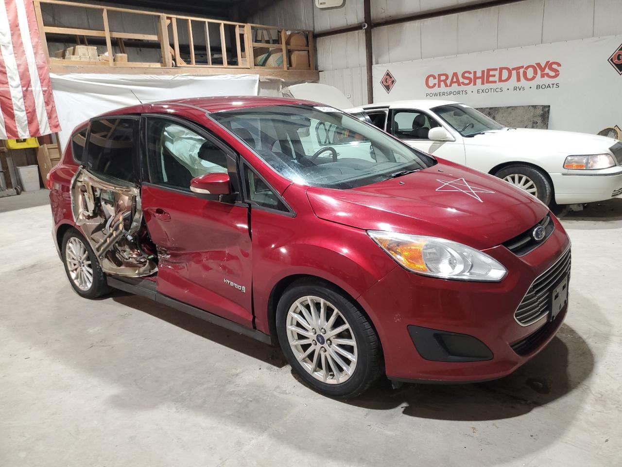 2013 Ford C-MAX VIN 1FADP5AUXDL547623 Copart auction photo, side damage thumbnail 4