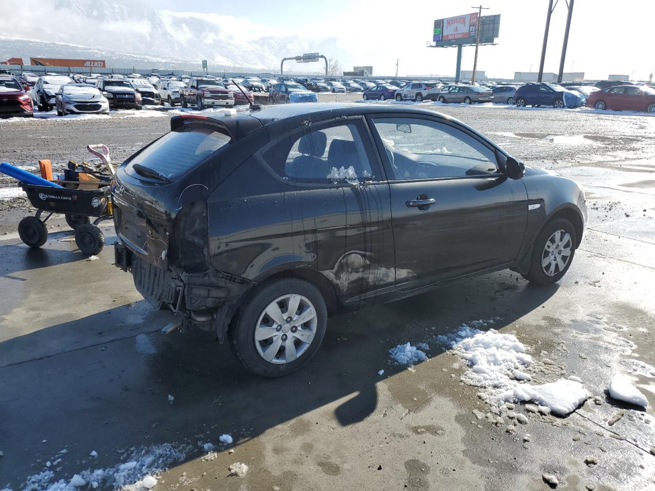 2011 Hyundai Accent VIN KMHCM3ACXBU191462 Copart auction photo, rear end damage thumbnail 3