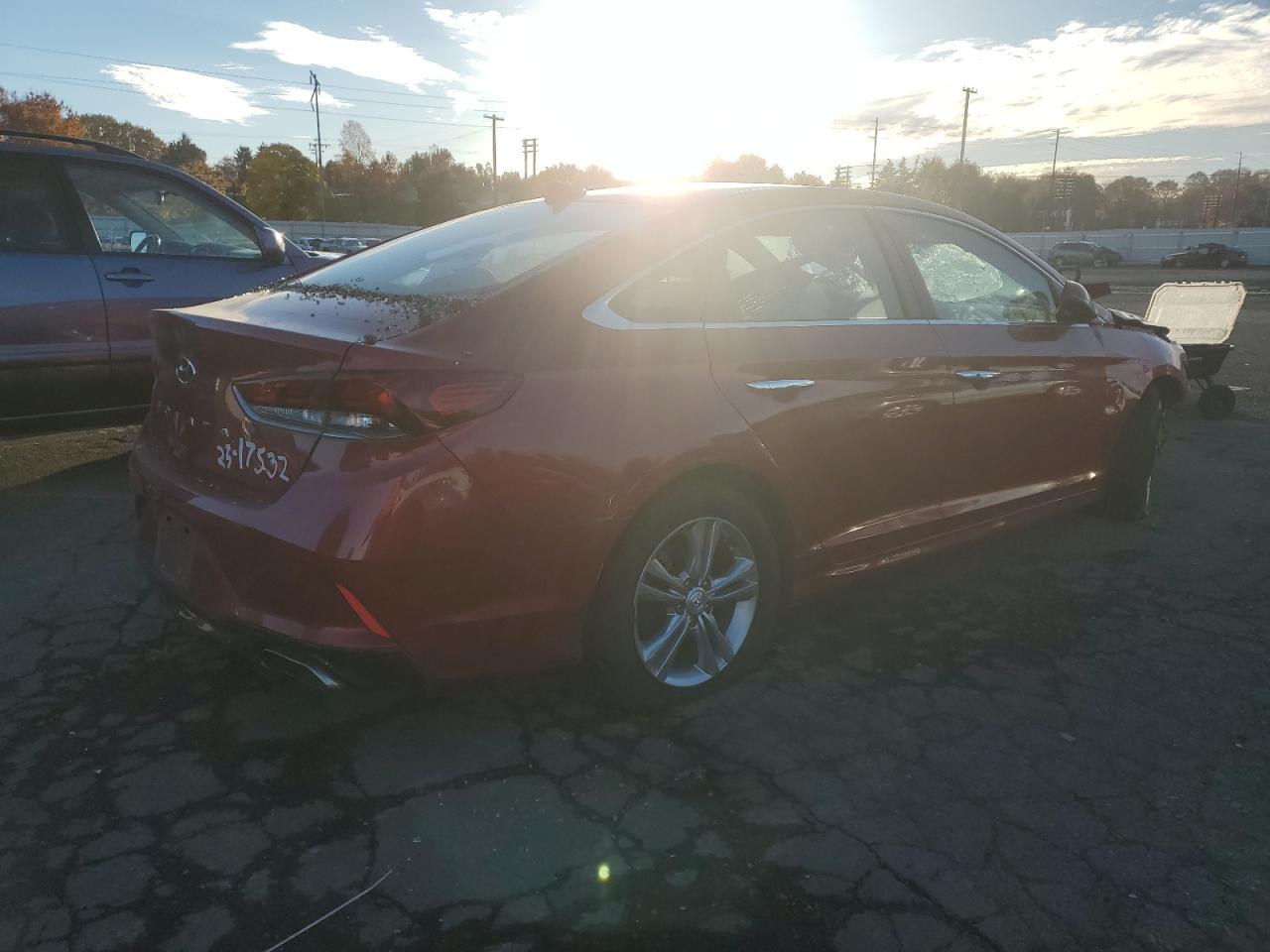 2019 Hyundai Sonata VIN 5NPE34AF3KH820196 Copart auction photo, biohazard/chemical / all over damage thumbnail 3