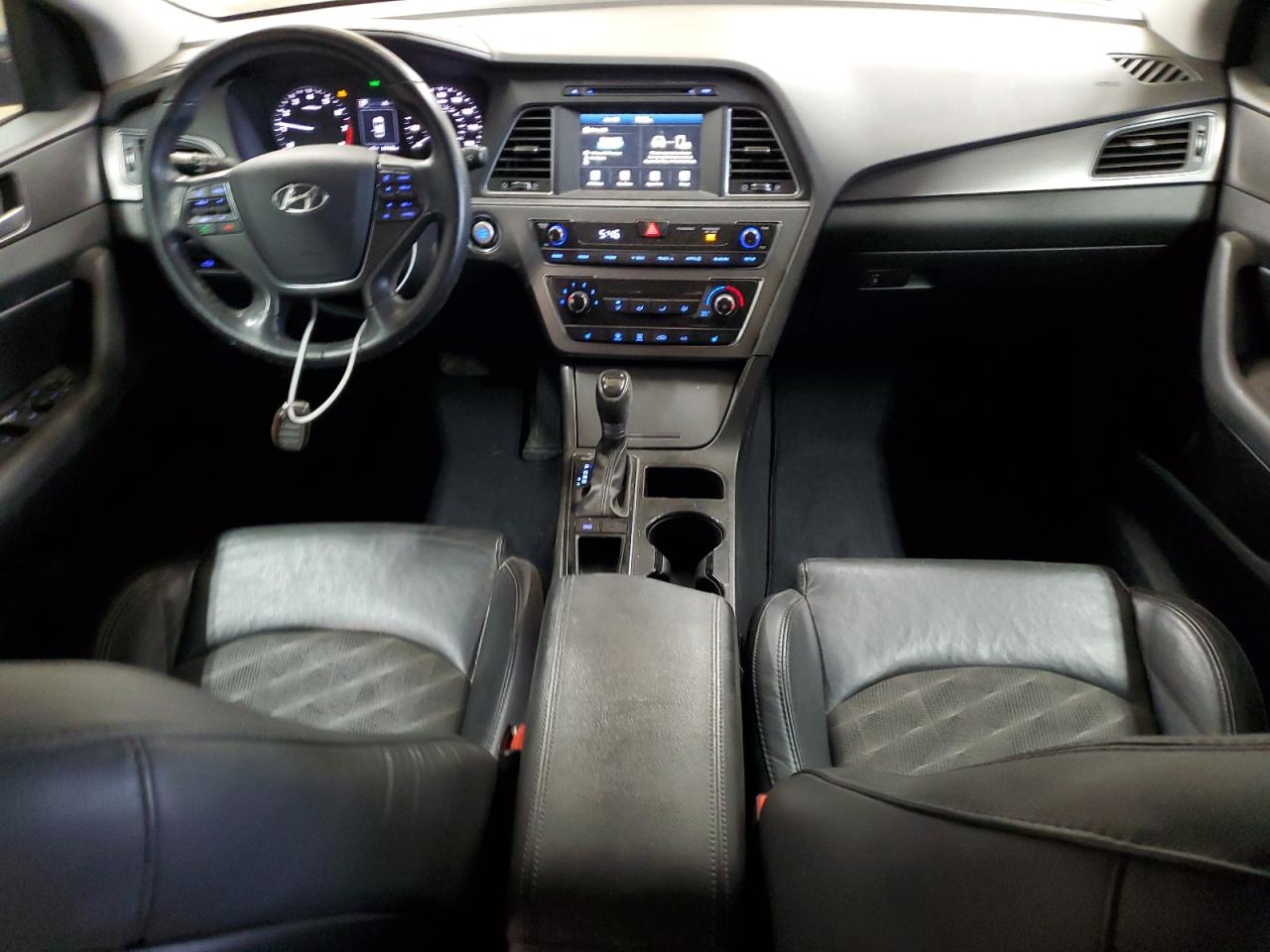 2016 Hyundai Sonata VIN 5NPE34AF2GH430228 Copart auction photo, front end / rejected repair damage thumbnail 8