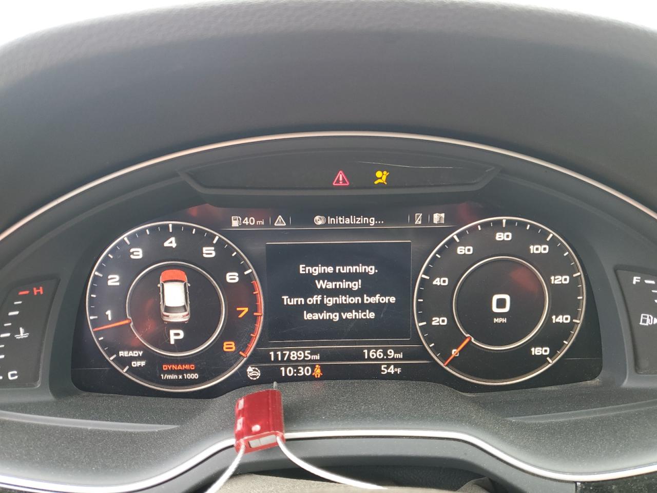 2017 Audi Q7 VIN WA1VABF74HD031155 Copart auction photo, front end damage thumbnail 9