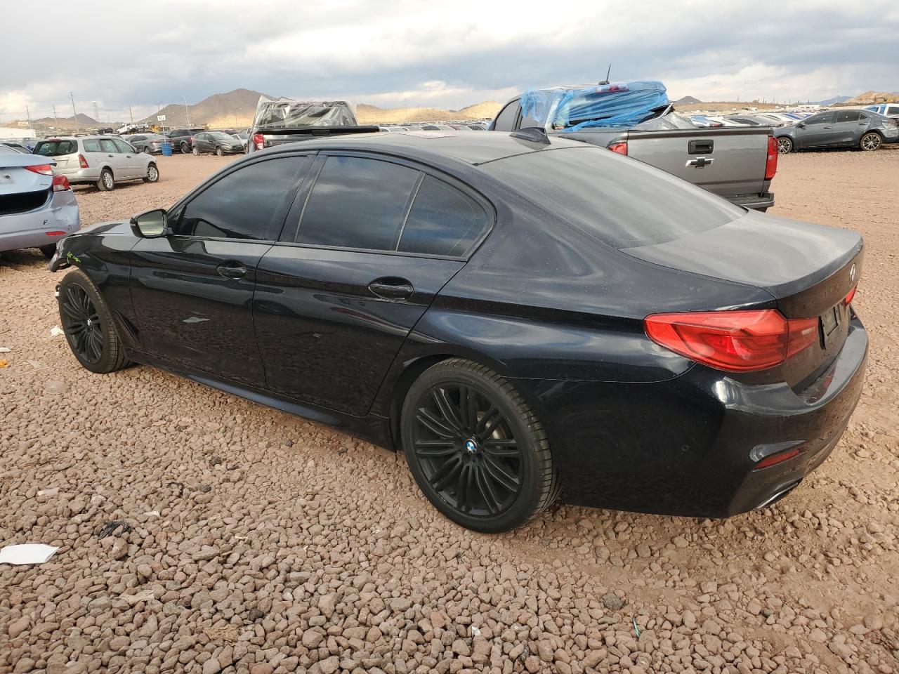 2018 BMW 5er VIN WBAJA5C54JG898677 Copart auction photo, front end damage thumbnail 2