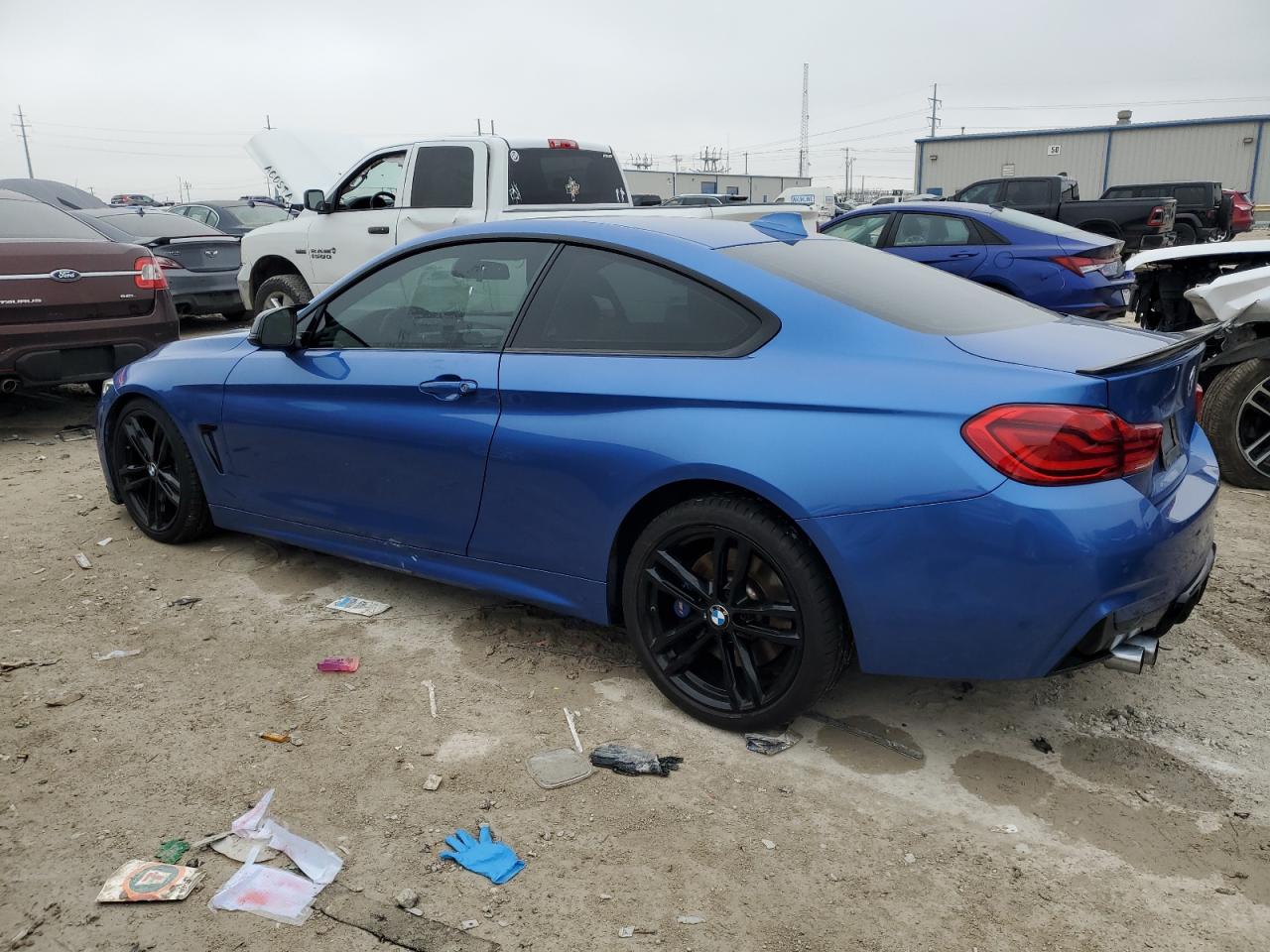 2018 BMW 4er VIN WBA4W3C58JAF91375 Copart auction photo, side / undercarriage damage thumbnail 2