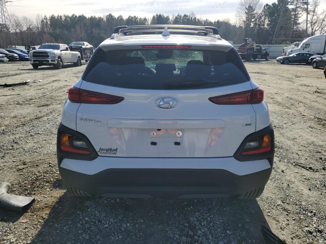 2021 Hyundai Kona VIN KM8K6CAA6MU676589 Copart auction photo, front end damage thumbnail 6