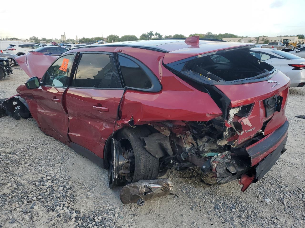 2018 Jaguar F-Pace VIN SADCJ2FX8JA282723 Copart auction photo, all over damage thumbnail 2