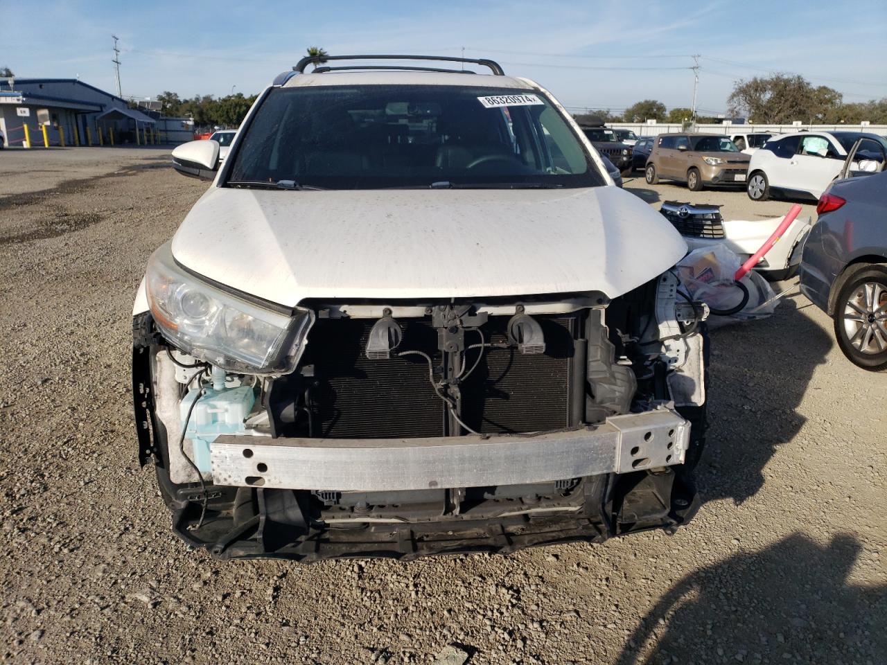2015 Toyota Highlander VIN 5TDKKRFHXFS105705 Copart auction photo, all over damage thumbnail 5