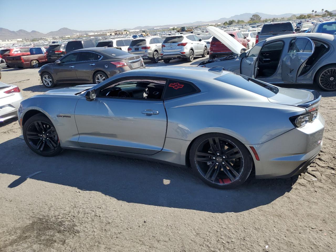 2023 Chevrolet Camaro VIN 1G1FA1RXXP0146079 Copart auction photo, side / rear end damage thumbnail 2