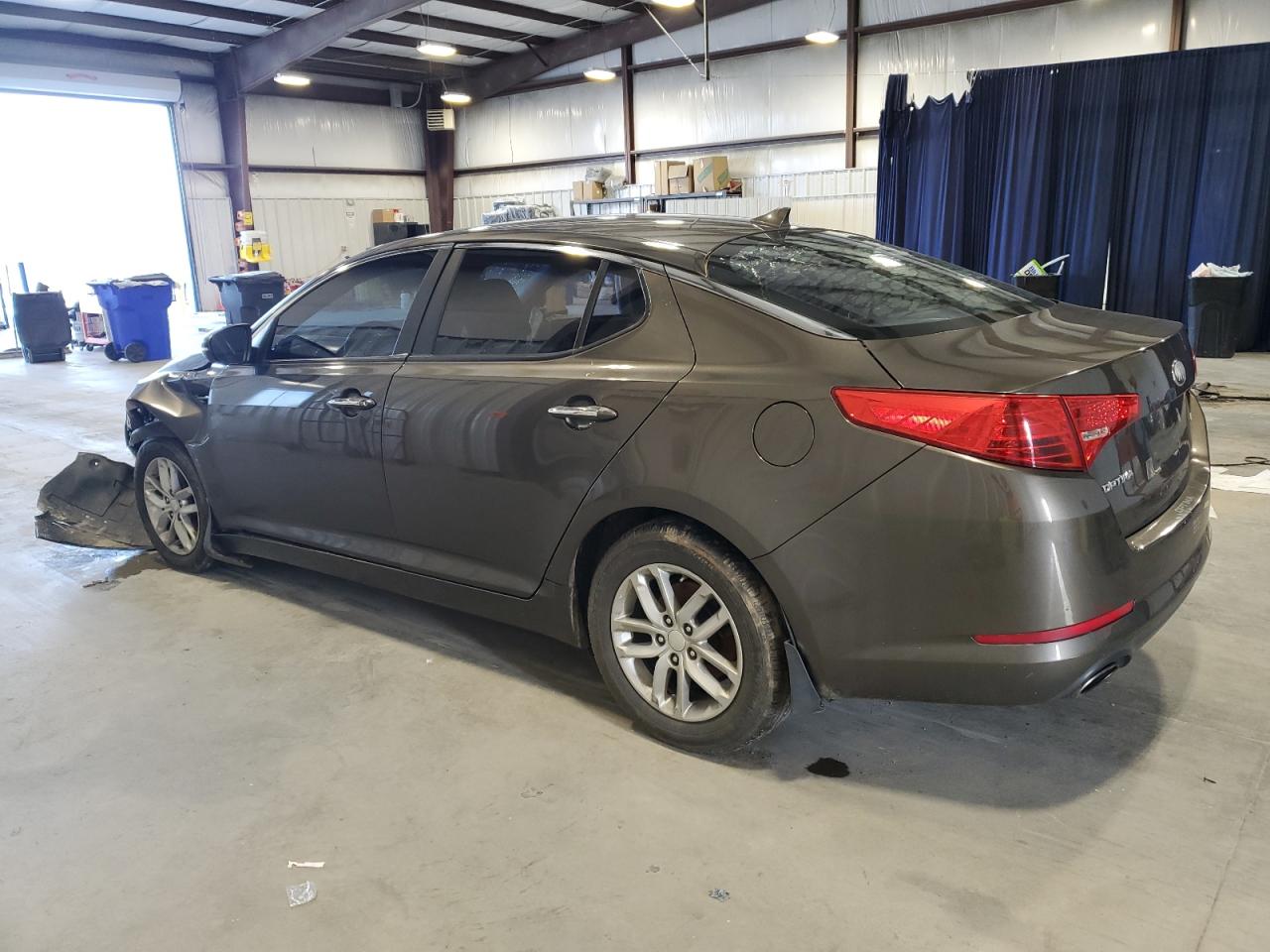 2013 KIA Optima VIN 5XXGM4A70DG240384 Copart auction photo, side / front end damage thumbnail 2