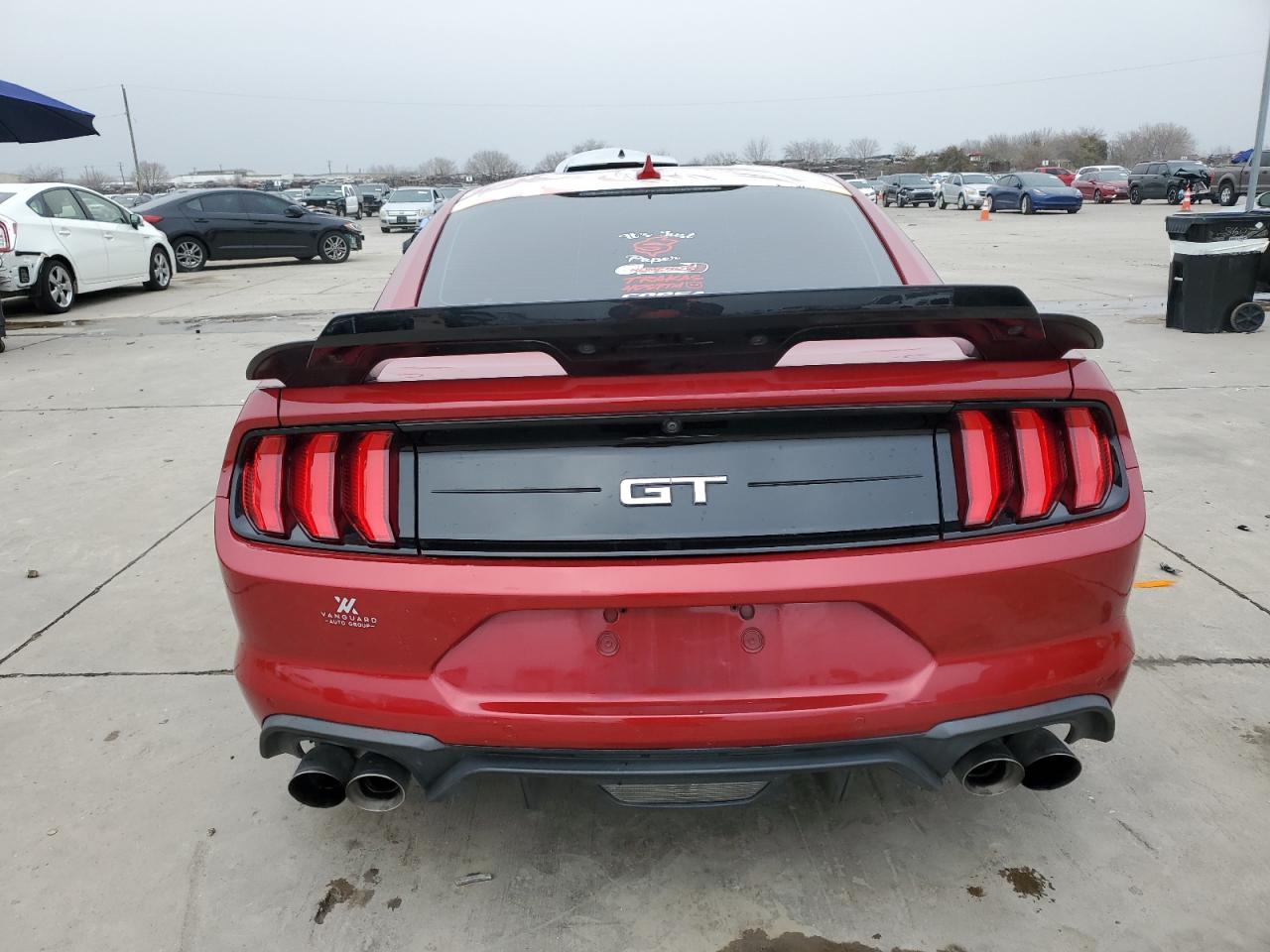 2021 Ford Mustang VIN 1FA6P8CFXM5115675 Copart auction photo, front end / side damage thumbnail 6