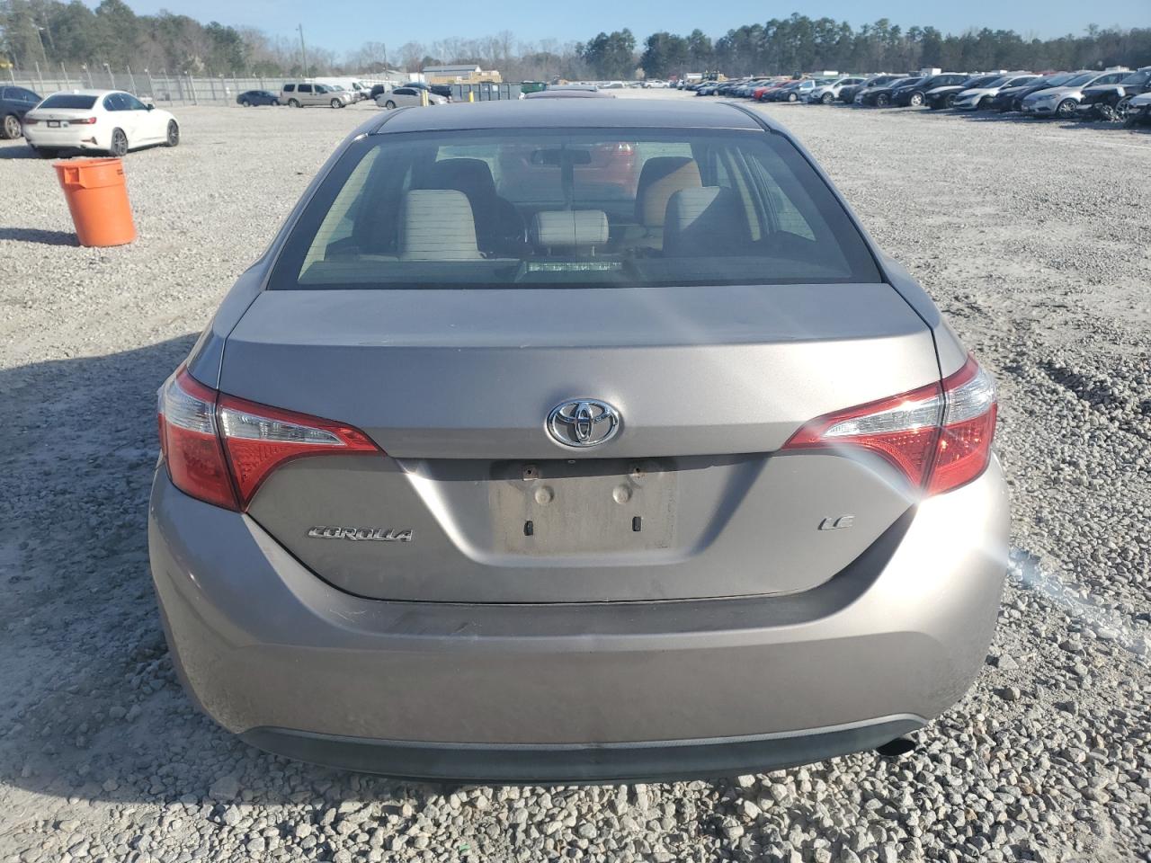 2015 Toyota Corolla VIN 2T1BURHE6FC276019 Copart auction photo, front end / side damage thumbnail 6